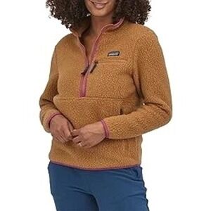 Patagonia Sweatshirt Women XS Brown Retro Pile‎ Fleece Pullover Gorpcore Outdoor